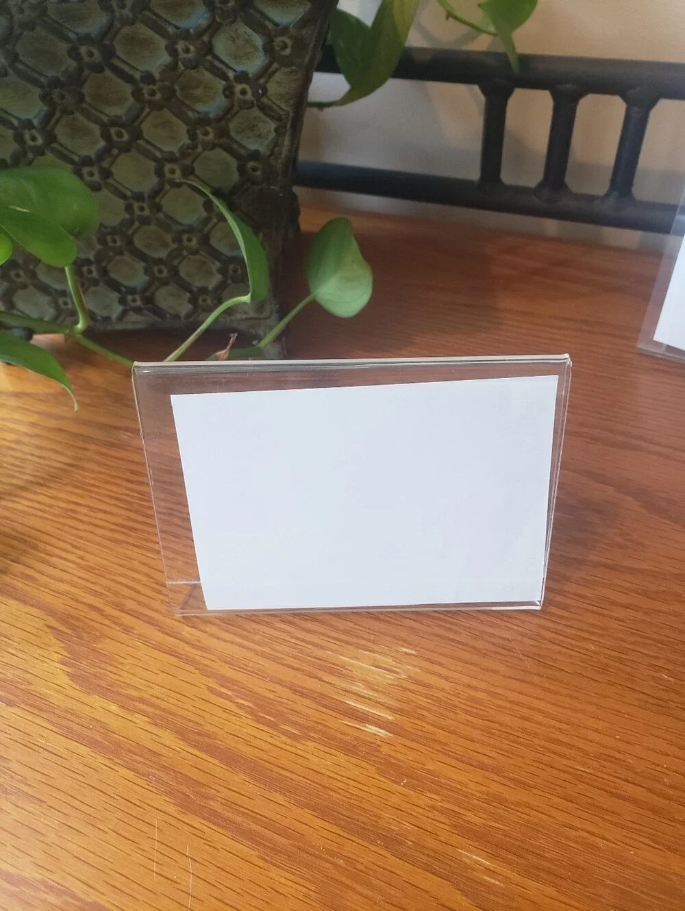 Set Of 5: Clear Acrylic Photo Frames (Displaying 7 Photos)
